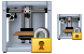 Lock 3d-printer icons