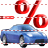 Automobile loan interest payment icon