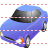 Blue car icon