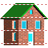 Brick house icon