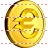 Euro coin icon