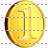 One coin icon