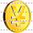 Yen coin icon