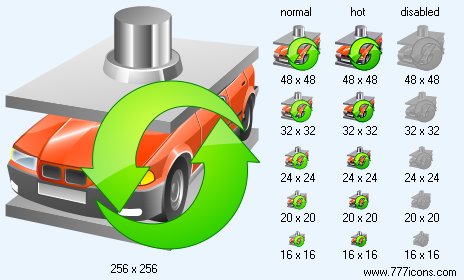 Car Utilization Icon Images