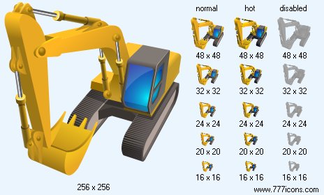 Excavator Icon Images