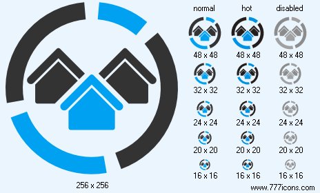 Realty Diagram Icon Images