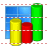 3d bar chart icon