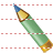 Green pencil icon