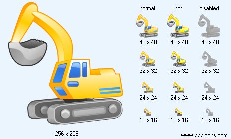 Excavator Icon Images