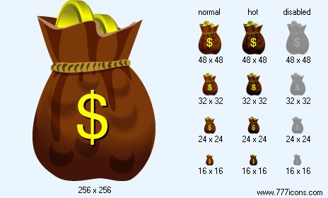 Money Bag V2 Icon Images