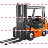 Fork-lift truck icon