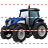 Wheeled tractor icon