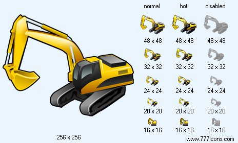 Excavator Icon Images