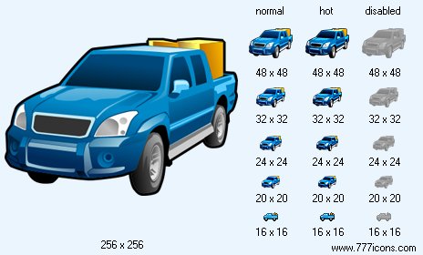 Laden Pick-Up Icon Images