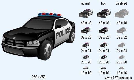 Police Car Icon Images