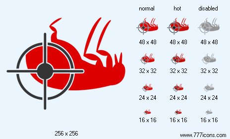 Dead Flea Icon Images