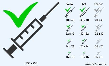 Done Vaccination Icon Images