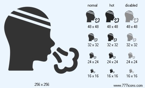 Patient Sneeze Icon Images