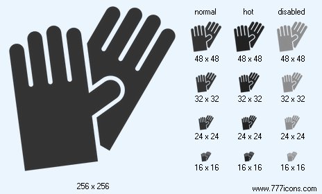 Rubber Gloves Icon Images