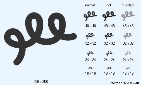 Spiral Bacillus Icon Images