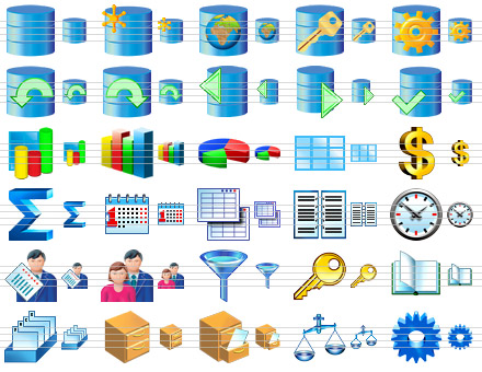 Click to view Database Software Icons 2012.1 screenshot