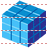 Blue cube icon