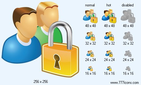 Locked Users Icon Images