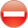 No Entry icon