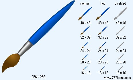 Fine Brush Icon Images