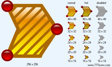 Hatch Polygon Icon Images