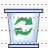 Empty trash can icon