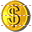 Dollar coin icon