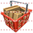 Full red basket icon