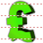 Green Pound Sterling icon