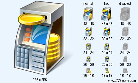 ATM Loading with Shadow Icon Images