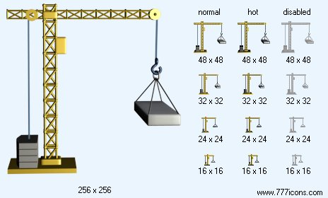 Building Crane Icon Images