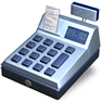 Cash Register with Shadow icon