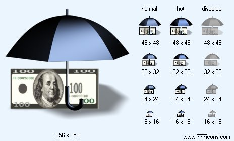 Insurance with Shadow Icon Images