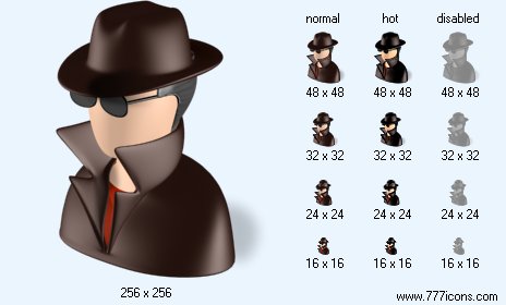 Spy with Shadow Icon Images