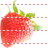 Real strawberry icon