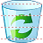 Empty dustbin icon