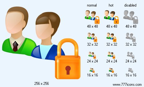 Locked Users Icon Images