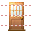 Closed door icon