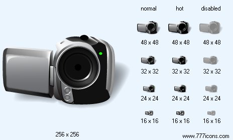 Camera with Shadow Icon Images