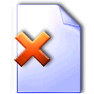 Close Document with Shadow icon