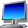 LCD Monitor with Shadow icon