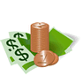 Money with Shadow icon