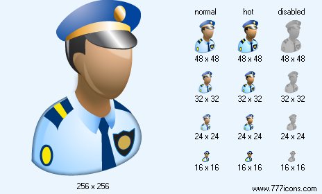 Policeman Icon Images