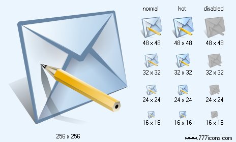 Write E-Mail Icon Images