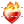 Heart on fire icon